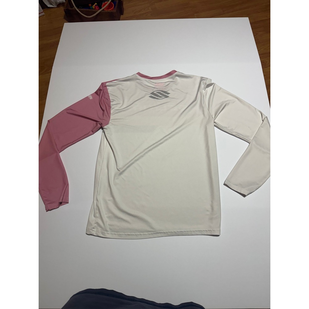 Selkirk Sport Performance Tee Long Sleeve Shirt Pink White Yellow Small Sport